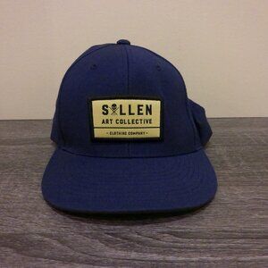 Sullen Art Collective Snapback Hat Cap Navy Blue Patch Tattoo Streetwear RARE